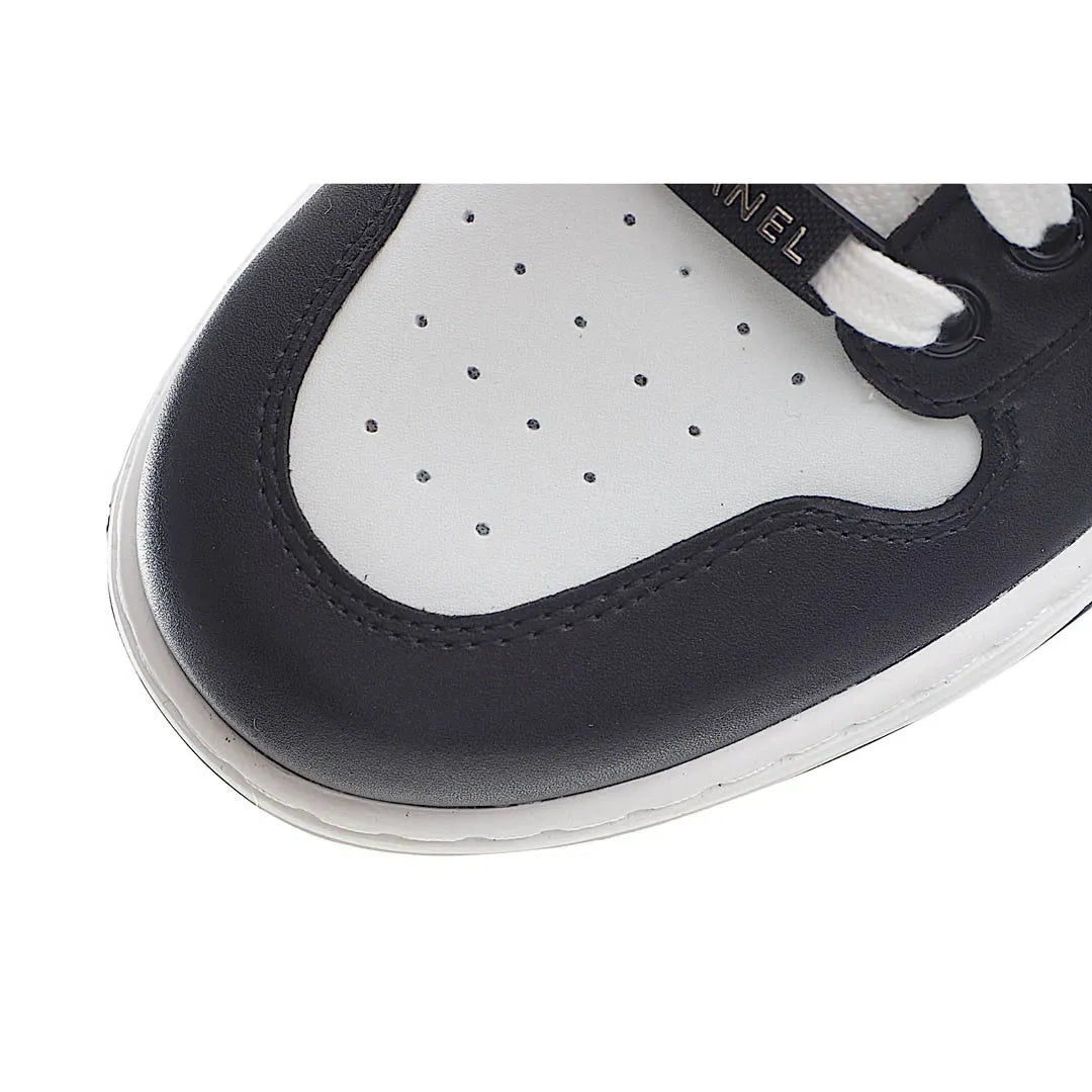 Chanel women's casual shoes black white
