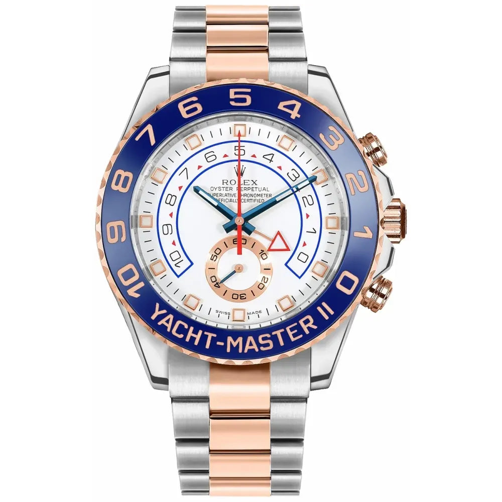 Rolex YACHT-MASTER II--(Rose Gold Strap) 116681-78211