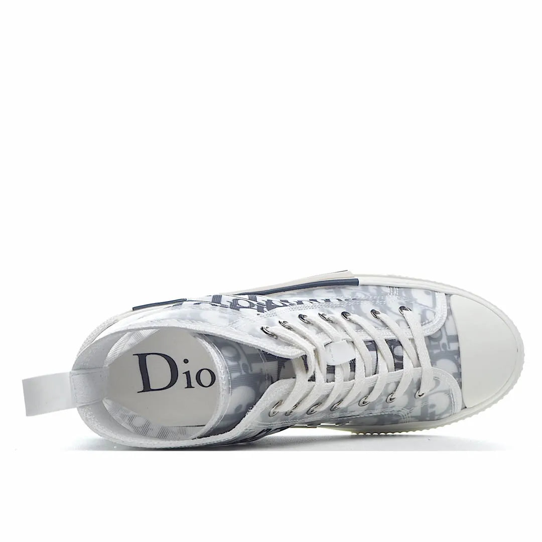 Dior B23 Oblique Slip-on Low Top Sneakers Sheer Print Sneakers