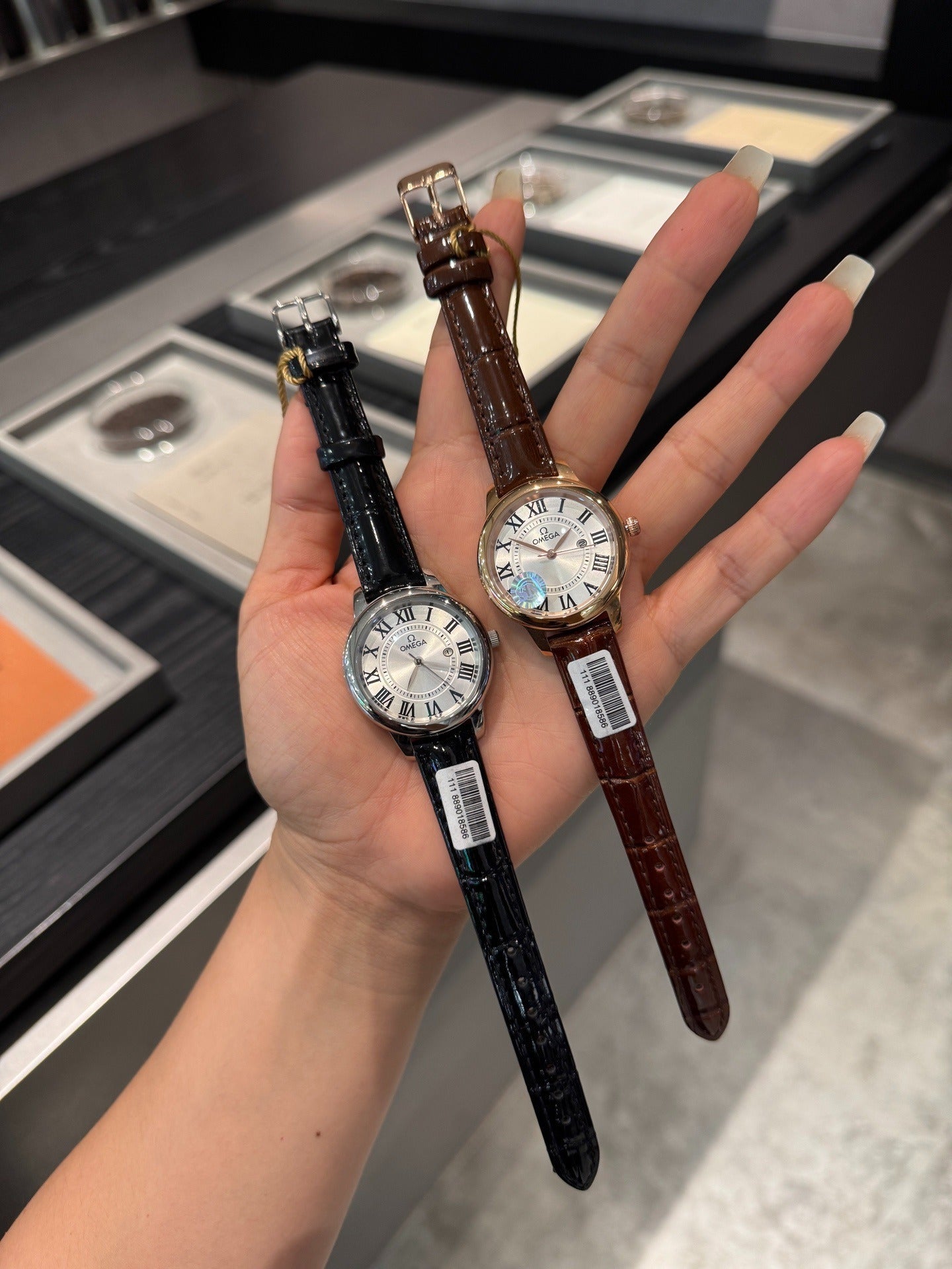 Omega De Ville Ladymatic with Roman Numerals and Date