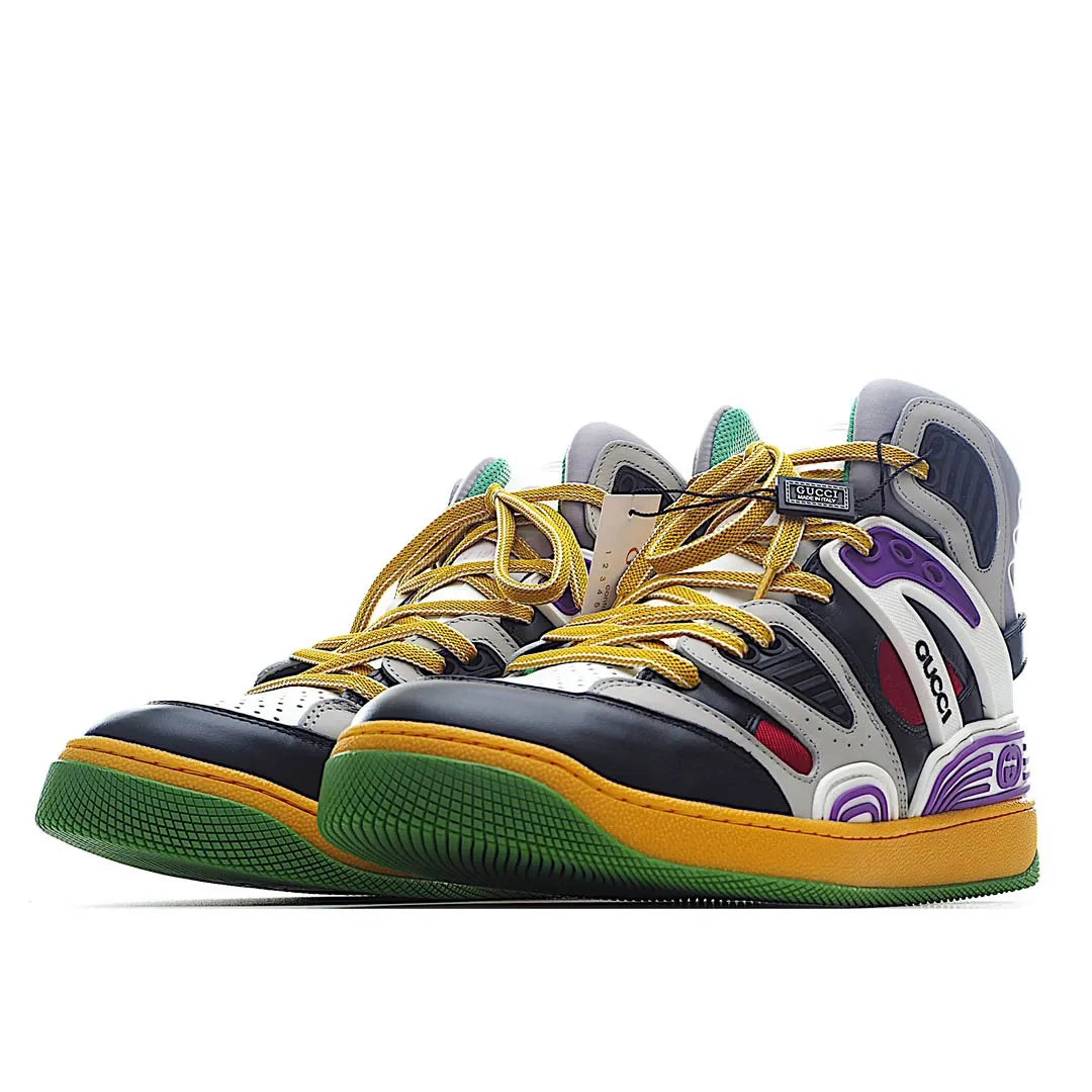 Gucci 20S Basket High Top Vintage Sneakers