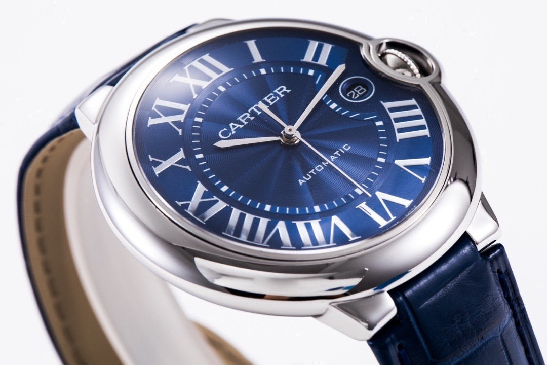 Cartier Ballon Bleu with Blue Dial and Roman Numerals