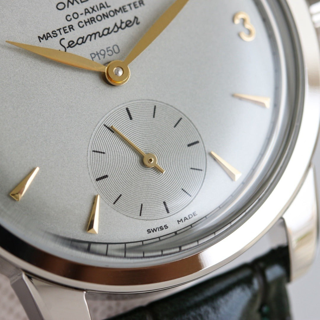 Vintage-Inspired Omega Seamaster with Gold Hands and Markers