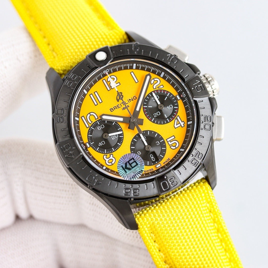 Breitling Avenger Multi-color Dial Chronograph Watch – 44mm Tactical Case, 7750 Movement, Swiss Made