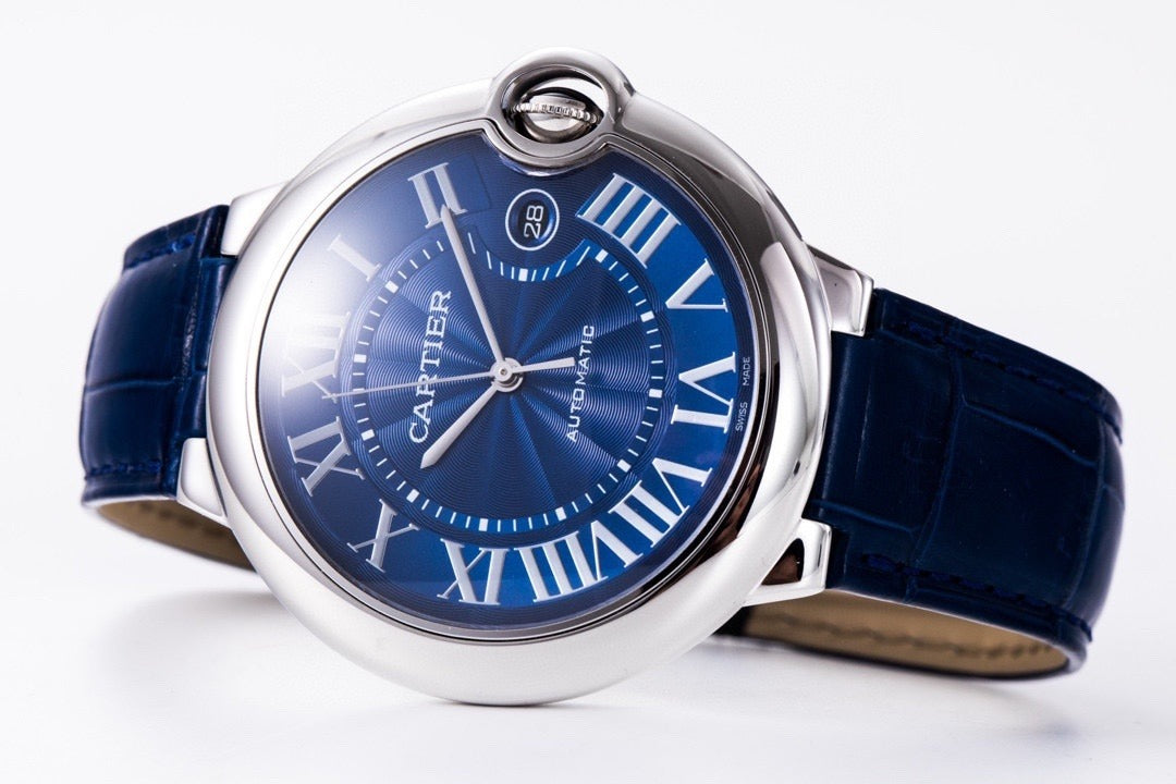 Cartier Ballon Bleu with Blue Dial and Roman Numerals