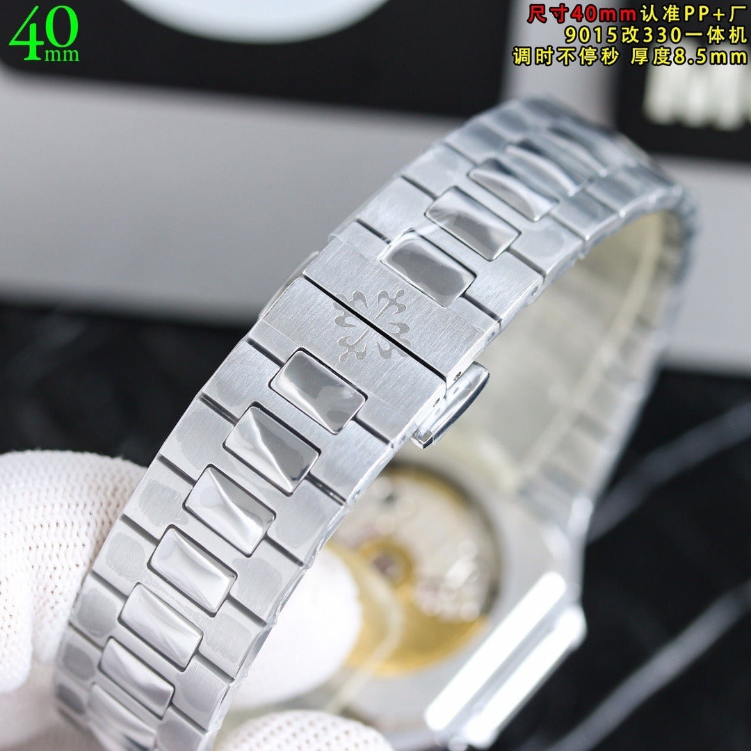 Patek Philippe Nautilus Style Automatic Watch 40mm | Ultra-Thin Blue or Green Dial