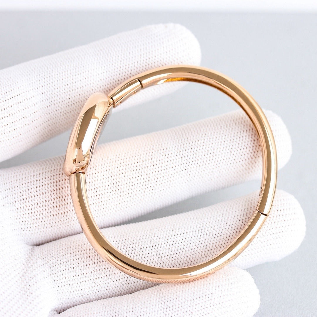 Rose Gold Cartier Baignoire Bangle Watch