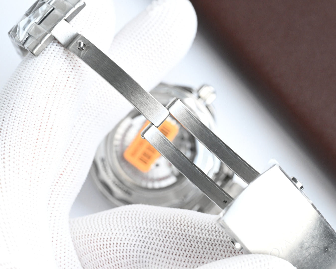 Stainless Steel Omega Seamaster with White Ceramic Dial