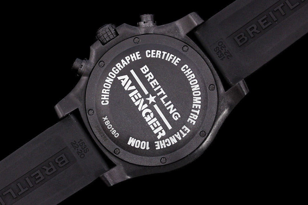 Breitling Avenger Hurricane Automatic Chronograph | All-Black Breitlight