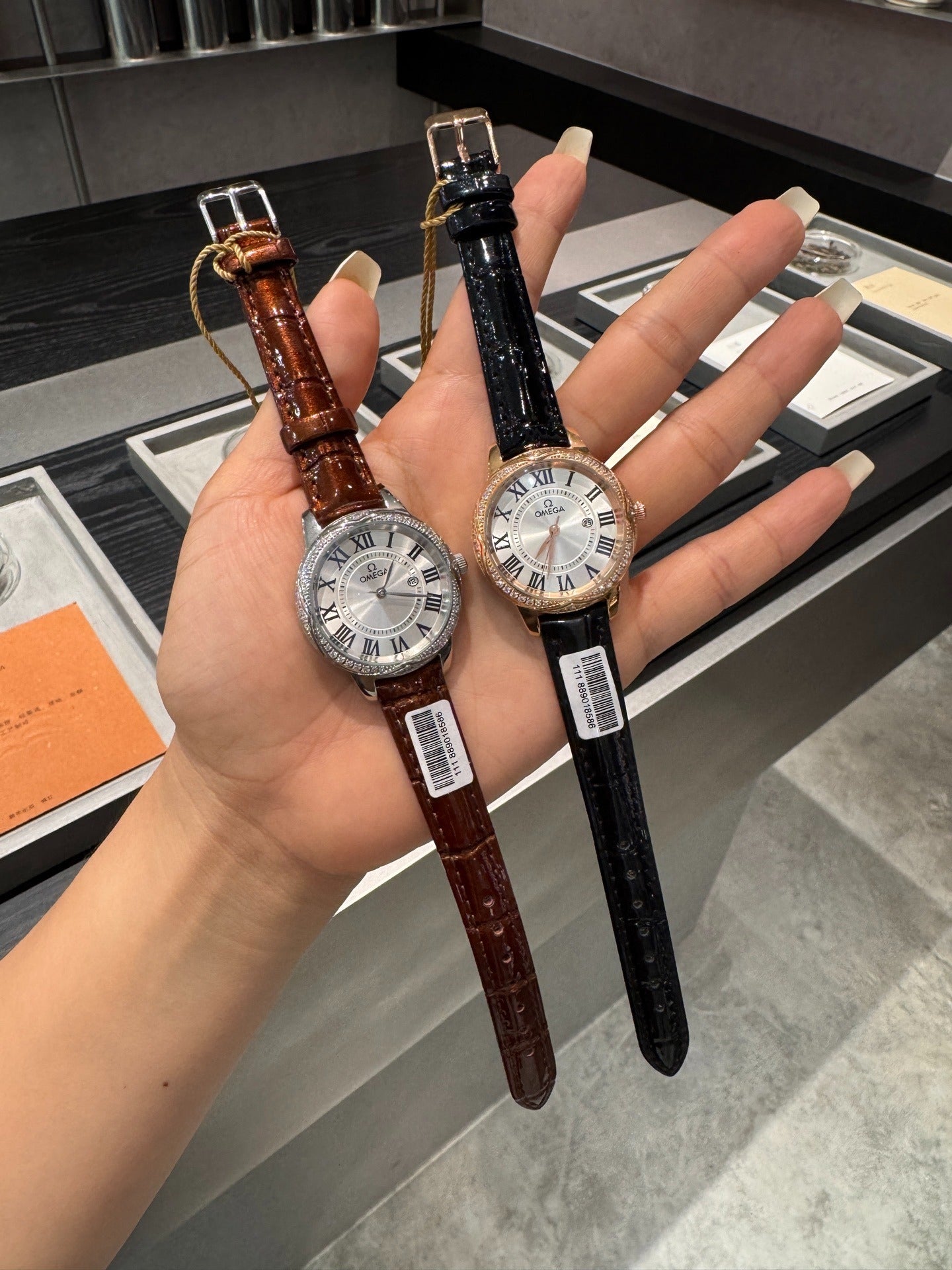 Omega De Ville Ladymatic with Roman Numerals and Date