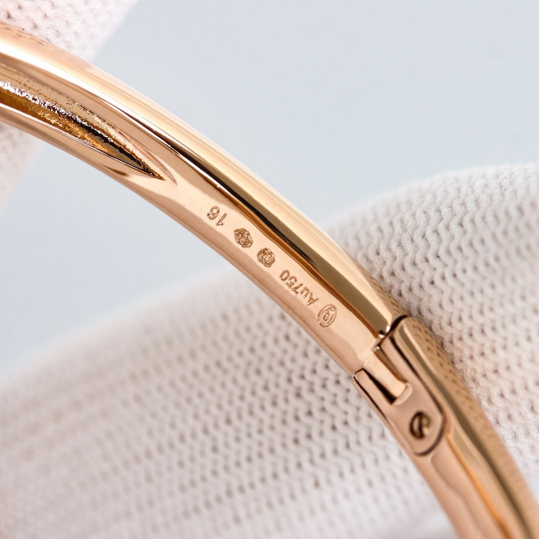 Rose Gold Cartier Baignoire Bangle Watch