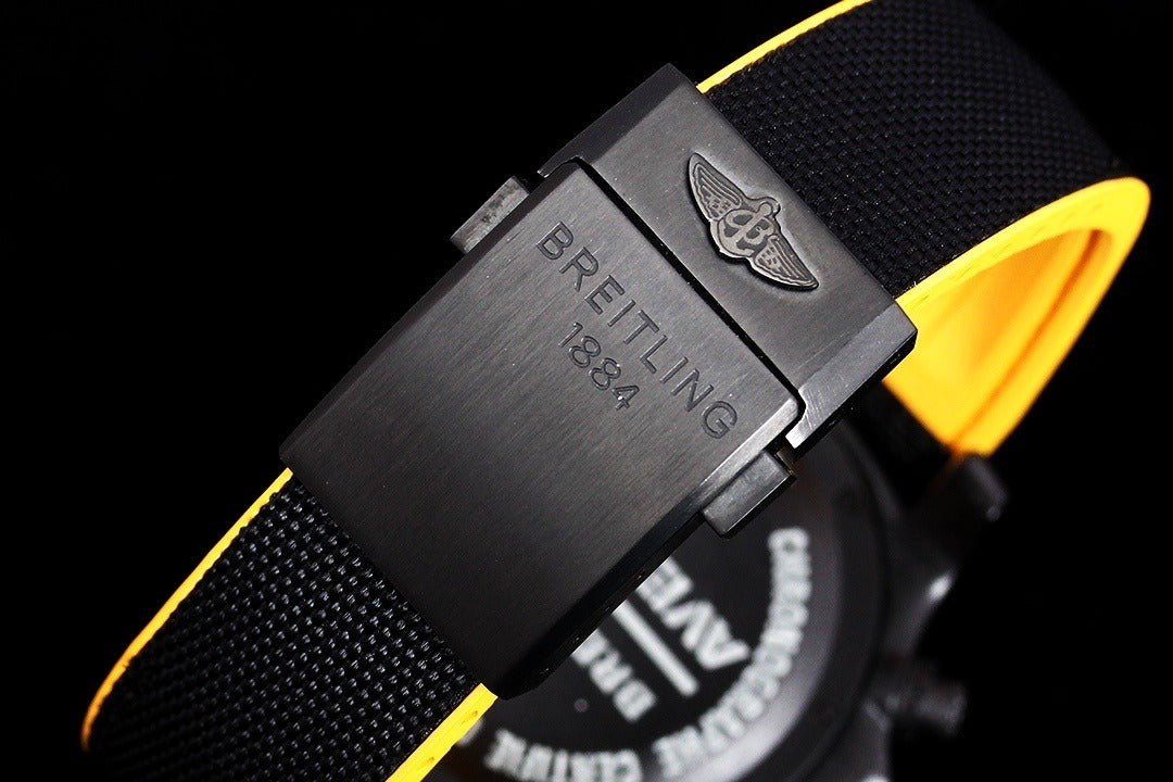 Breitling Avenger Hurricane Automatic Chronograph | Black Breitlight & Yellow Accents