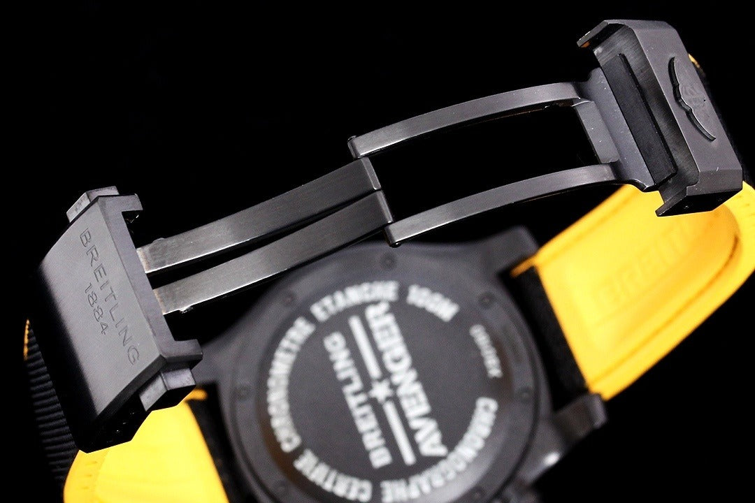 Breitling Avenger Hurricane Automatic Chronograph | Yellow Dial Breitlight