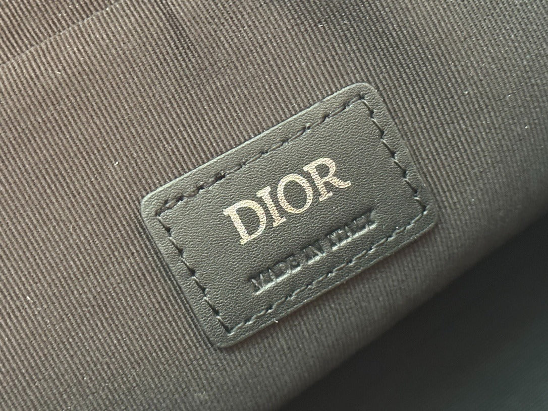 Christian Dior Explorer Bag | Black Diamond Quilted Leather Crossbody