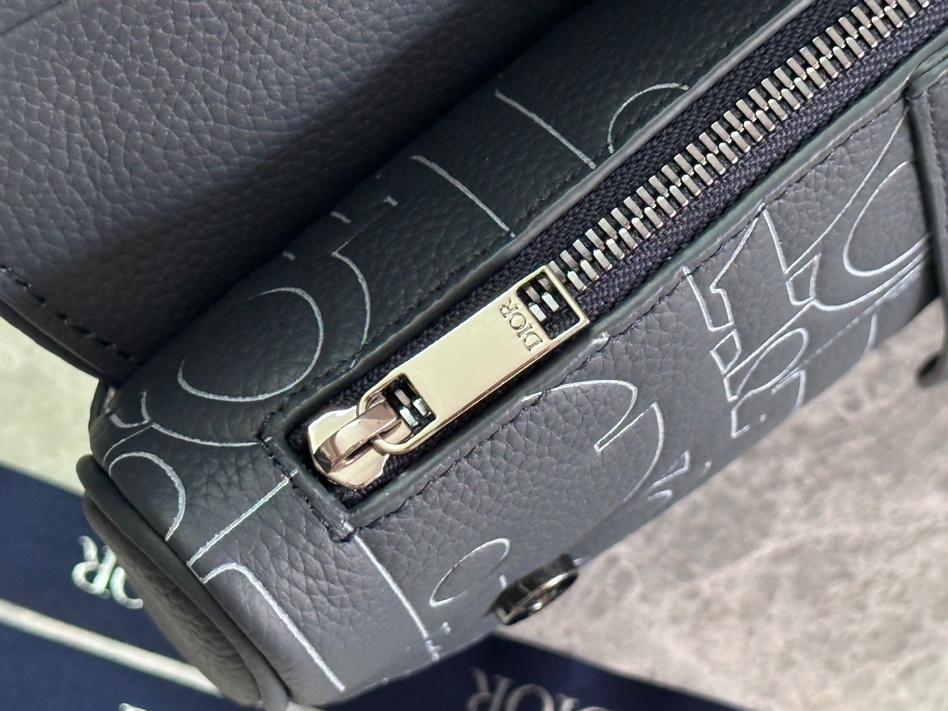 Christian Dior Saddle Bag | Hylton Nel Outline Oblique | Dark Leather
