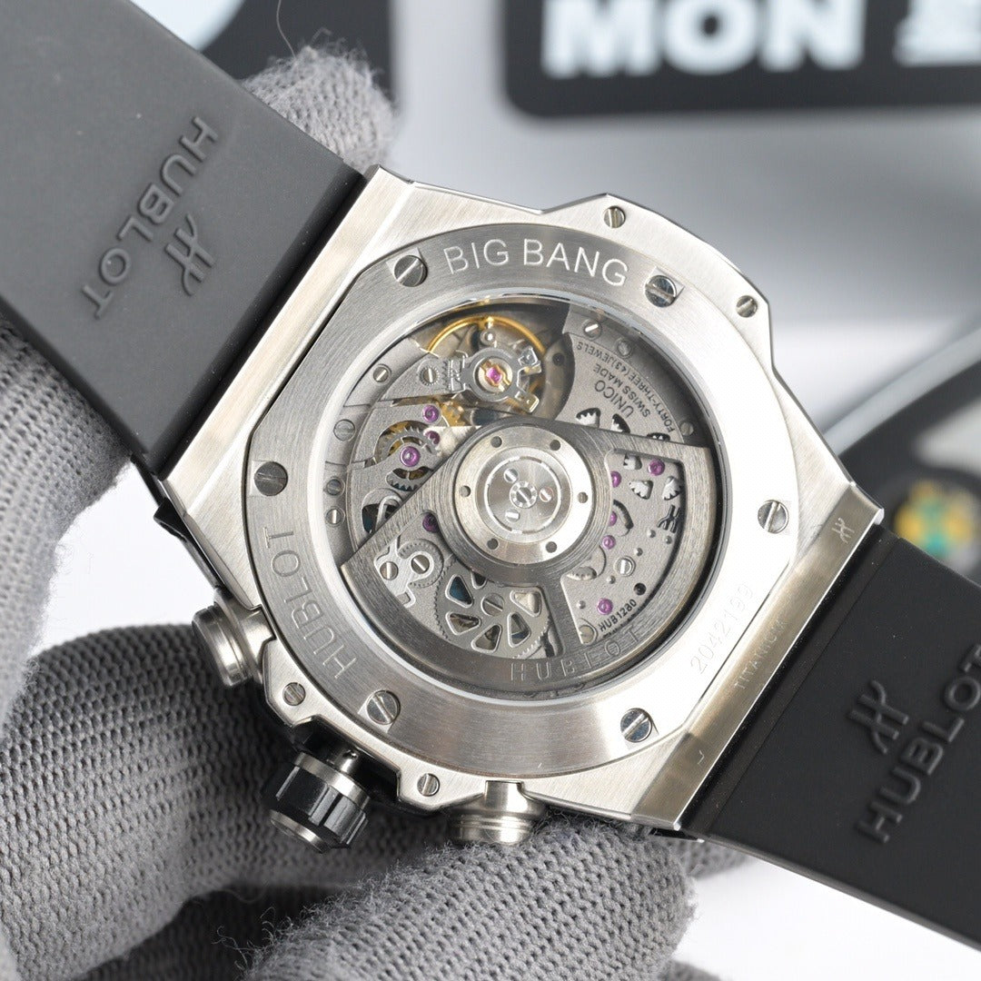 Hublot Big Bang Unico in Titanium with Blue Dial and Strap