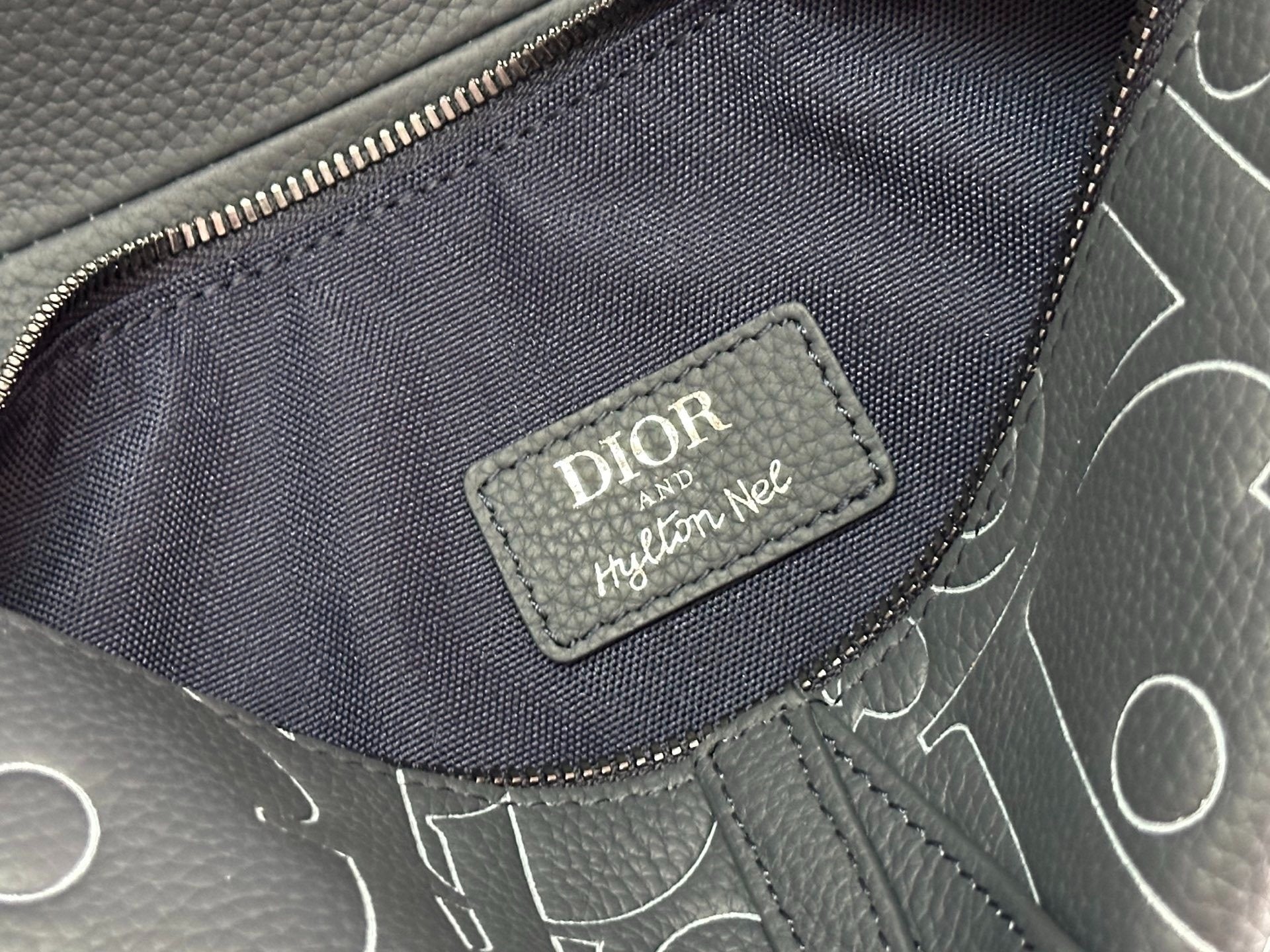 Christian Dior Saddle Bag | Hylton Nel Outline Oblique | Dark Leather