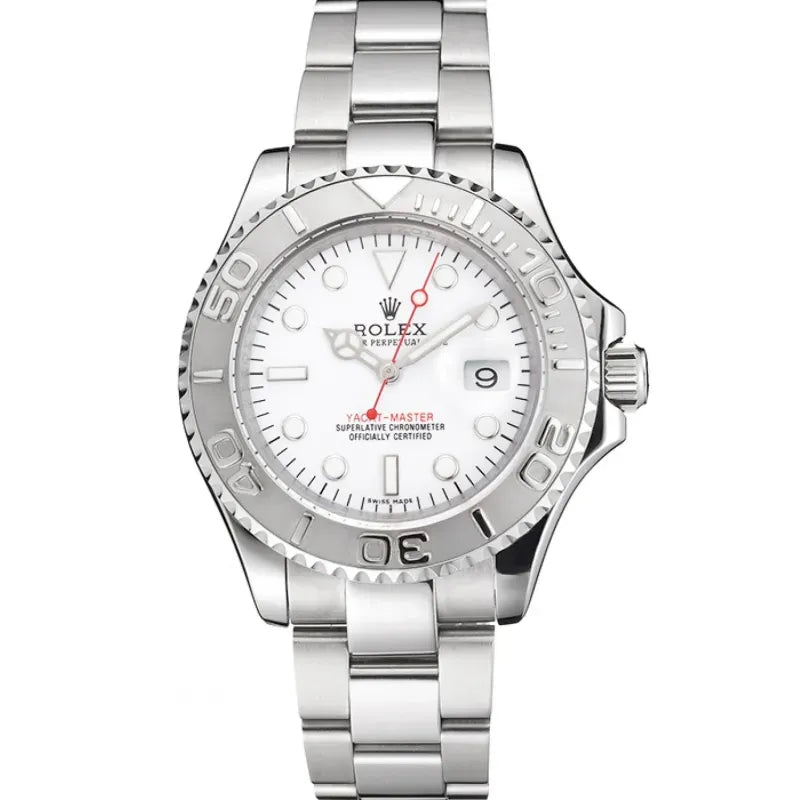 YACHT MASTER 1 PURE SILVER ( WHITE DIAL ) STAIN LESS STEEL 40MM