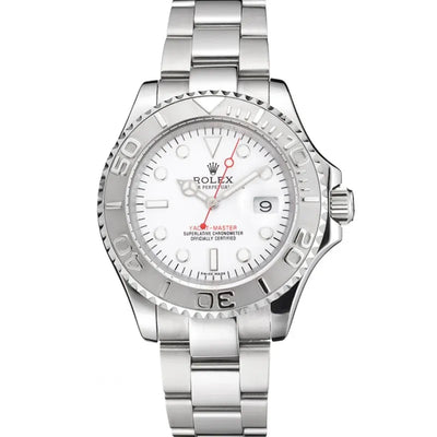 YACHT MASTER 1 PURE SILVER ( WHITE DIAL ) STAIN LESS STEEL 40MM