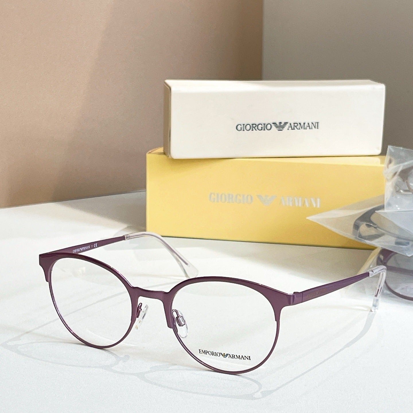 Emporio Armani EA 1080 3243 Purple Eyeglasses 52-20-140