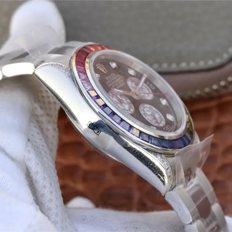 DAYTONA RAINBOW DIAMOND SILVER STAINLESS STEEL 40MM 116599 RBOW