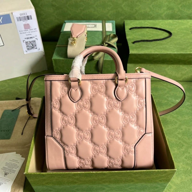 GG matelassé mini top handle bag