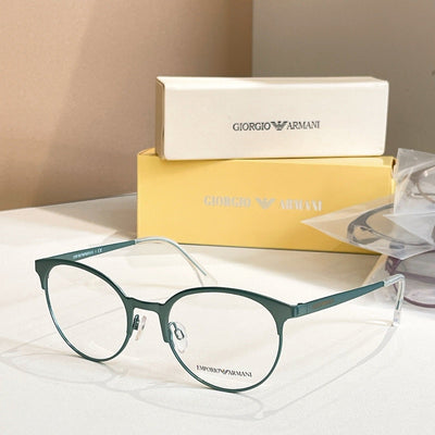 Mint Green Metal Emporio Armani Eyeglasses - Durable & Fashionable Frames