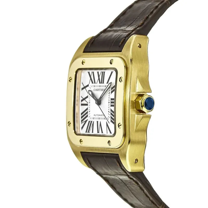 CARTIER santos 18kt Yellow Gold Men's WatchItem -W20071Y1