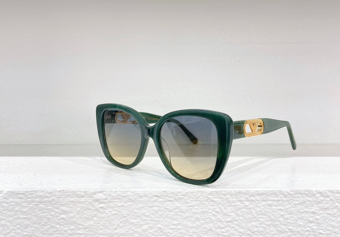 Emporio Armani Cat-Eye Sunglasses with Gold Logo Detail - Multiple Colors
