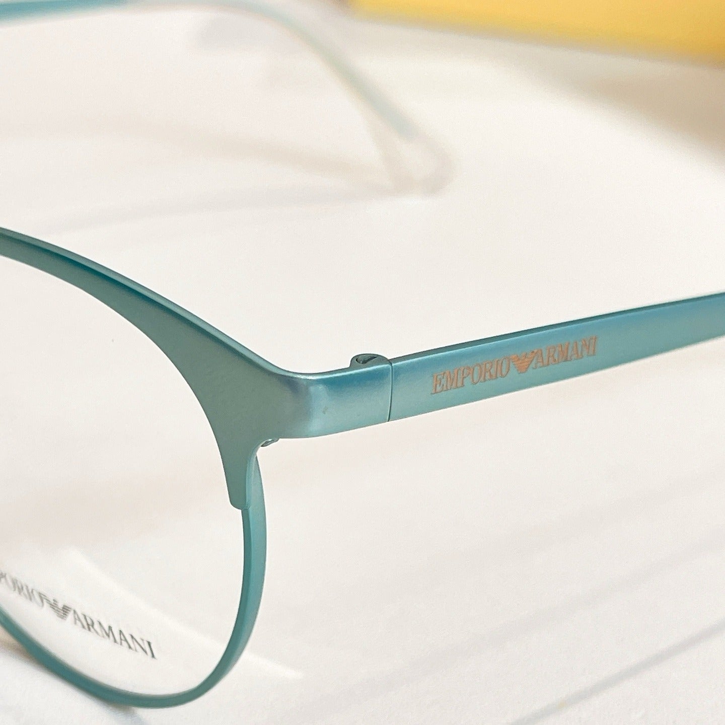 Mint Green Metal Emporio Armani Eyeglasses - Durable & Fashionable Frames