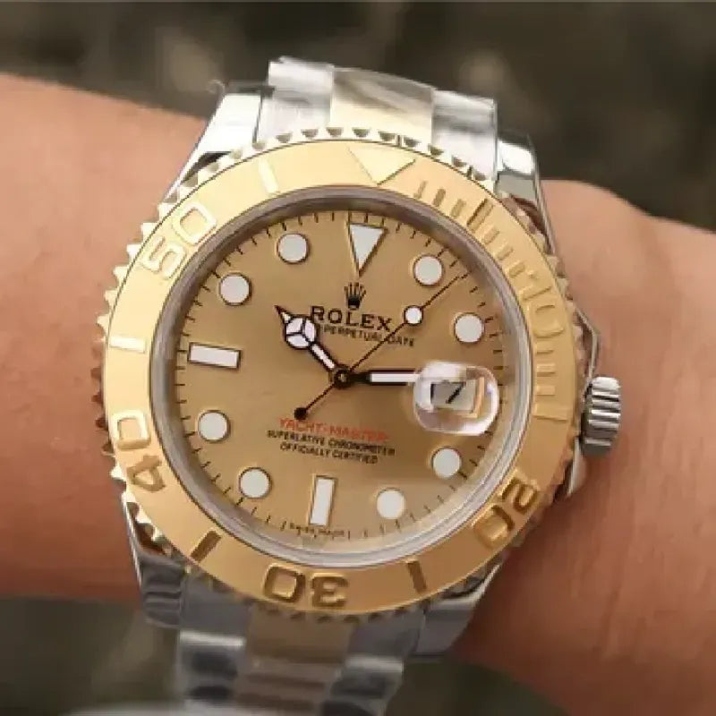 YACHT MASTER 1 GOLDMIX (GOLDEN DIAL ) STAINLESS STEEL 40MM 16623