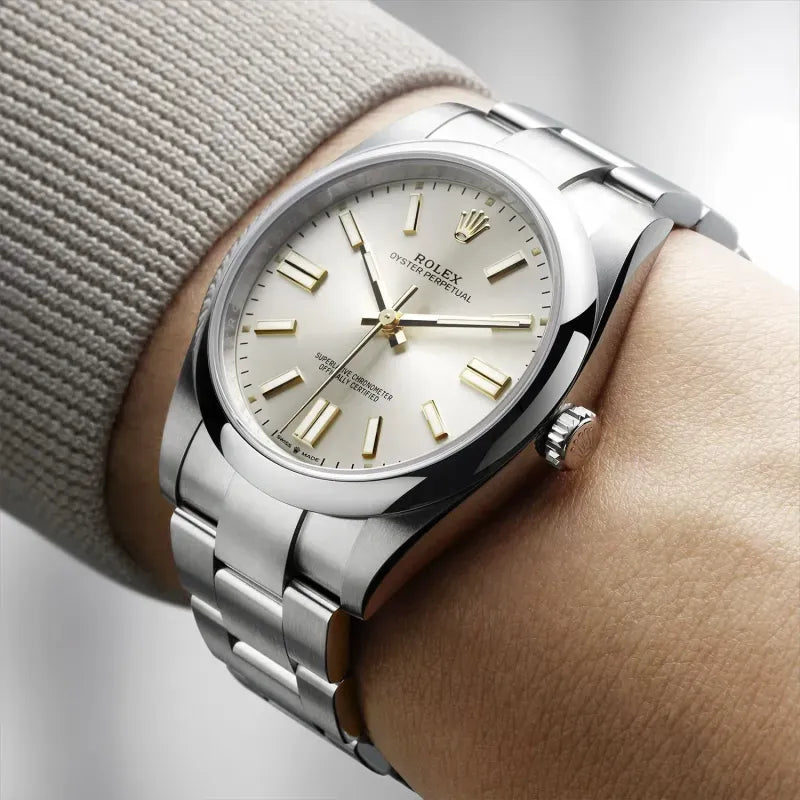 OYSTER PERPETUAL 124300 Series(Champagne gold)