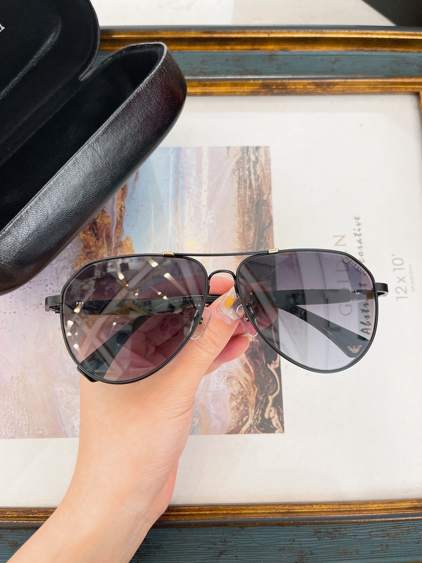 Emporio Armani Aviator Sunglasses Collection with Cases - Multiple Colors