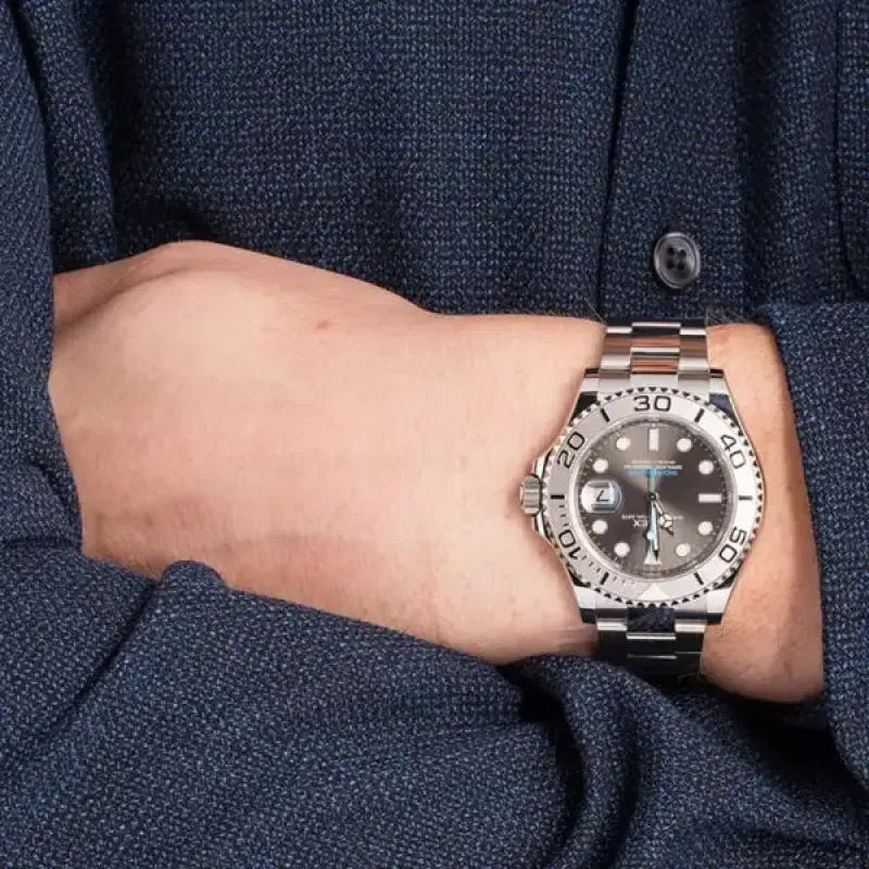 YACHT MASTER 1 PURE SILVER STAINLESS STEEL MULTIPLE DIAL 40MM