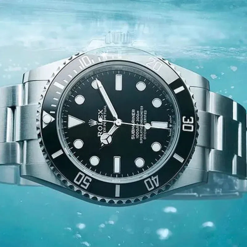 Rolex Submariner Series 114060-0002 Black Disk Watch (Black Water Ghost)