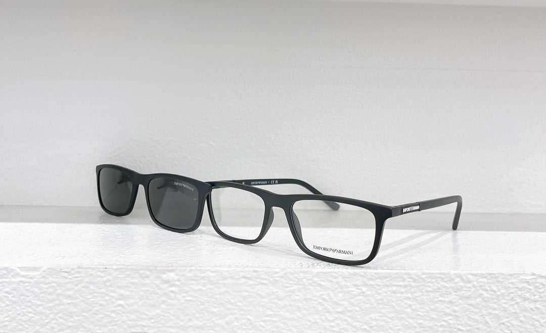 Emporio Armani Blue Clip-On Sunglasses & Optical Frames