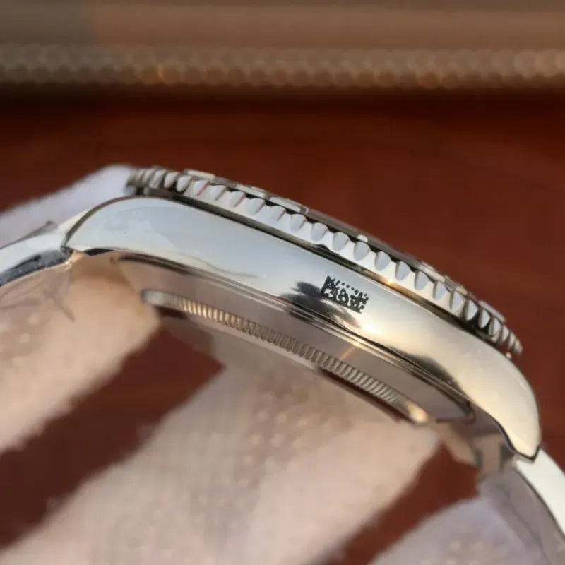 YACHT MASTER 1 PURE SILVER ( BLACK DIAL ) STAINLESS STEEL 40MM