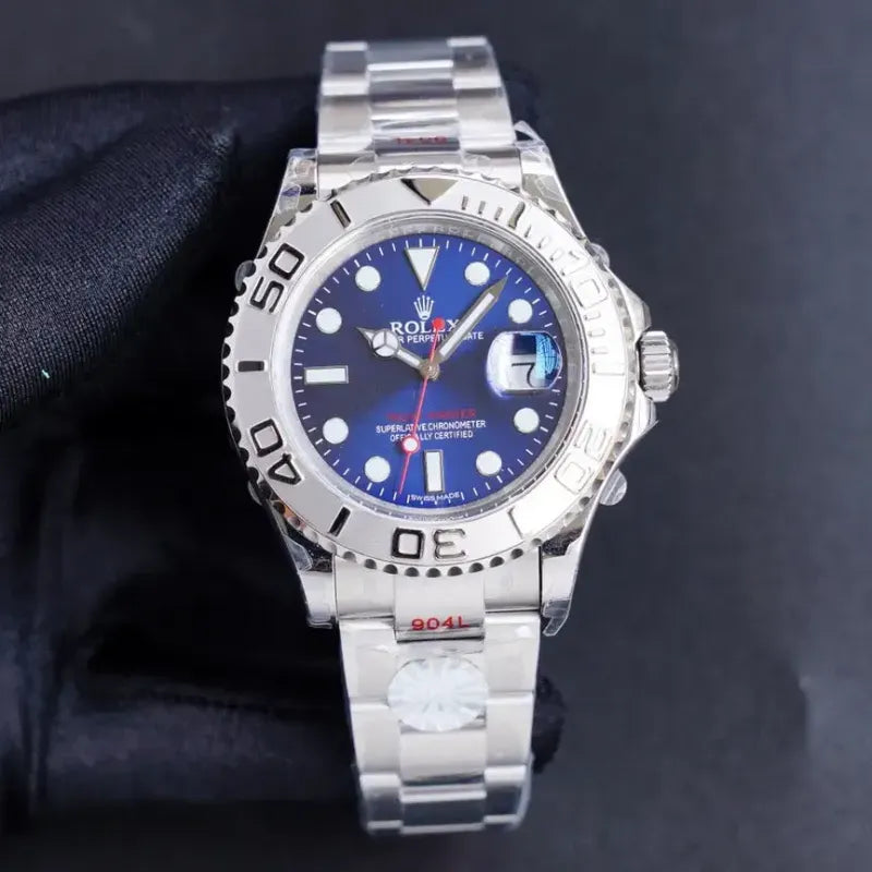 YACHT MASTER 1 PURE SILVER STAINLESS STEEL MULTIPLE DIAL 40MM