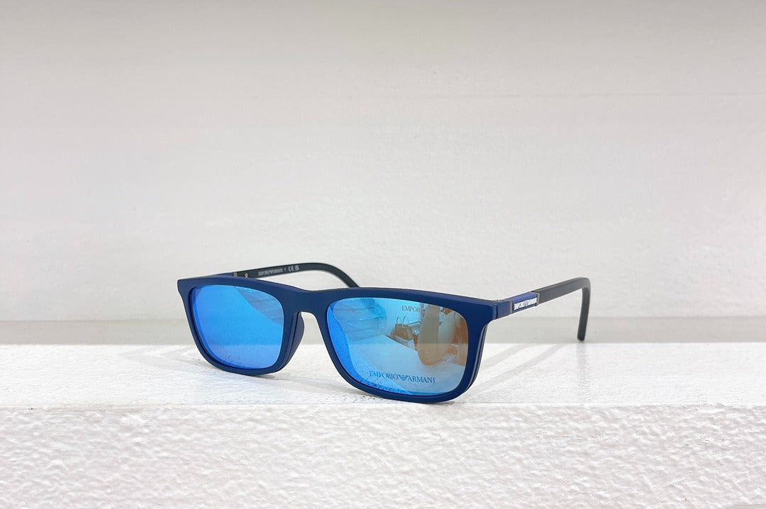 Emporio Armani Blue Clip-On Sunglasses & Optical Frames