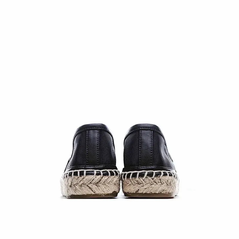 CHANEL ESPADRILLES black