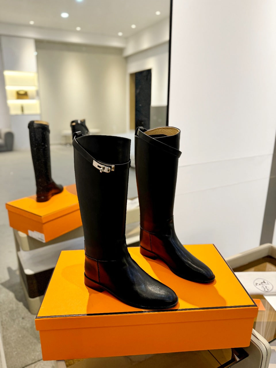 HM Stivali Jumping 20mm Black Cowhide 961666