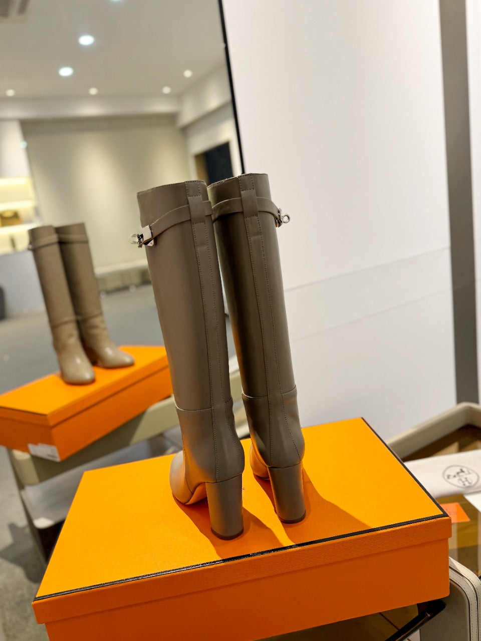 HM Story 85 Boot Beige Light Brown Cowhide 961671