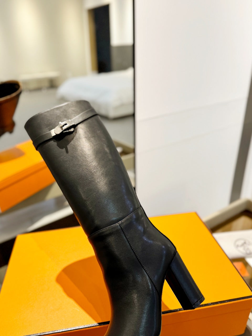 HM Story 85 Boot Black Cowhide 961673