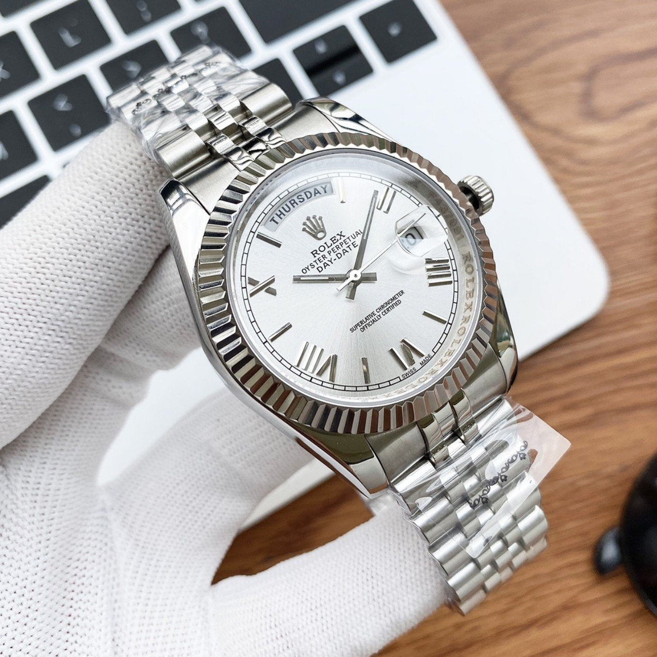 DAY-DATE 40 STAINLESS STEEL JUBILEE BRACELET